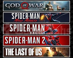 GOW + Miles + Spider 1 + Spider 2 + TLOU1