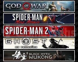 GOW + Miles + Spider 2 + Tsushima + Wukong