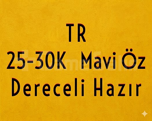 TR 25-30K ÖZ | DERECELİ HAZIR | MAİL DEĞİŞEN