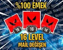 TR - 16 LEVEL - MAİL DEĞİŞEN - HESAPLAR!