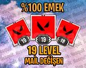 TR - 19 LEVEL - MAİL DEĞİŞEN - HESAPLAR!