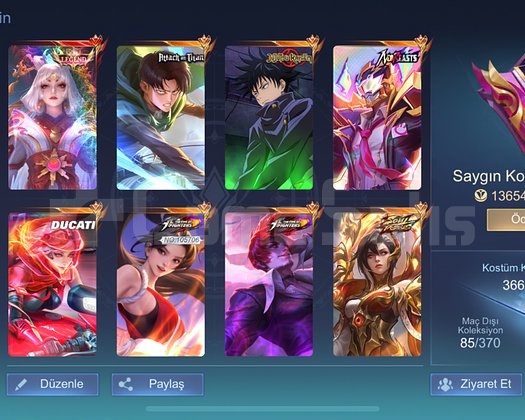 İLK SAHİBİNDEN KOF CHOULU 124 YILDIZ HESAP