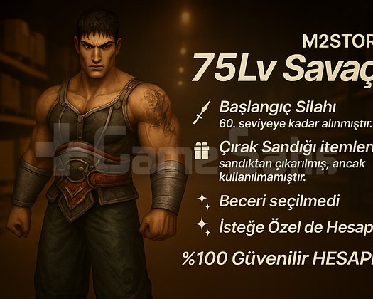 Metin2 Gameforce TR 75 lv. Hesap Özel İlan