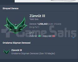 EUW Z3 HANDMADE 5 YILLIK HESAP