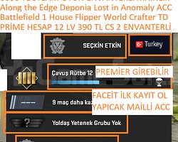 PRİME HESAP 12 LV 390 TL CS 2 ENVANTERLİ Battlefie