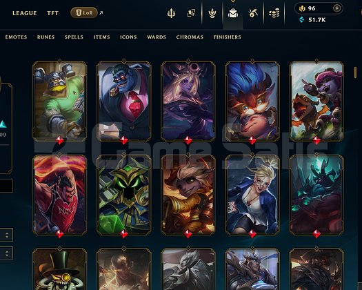 EUW 396 Skin 6 MYTHIC Full Champ Fresh Hesap