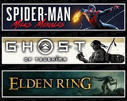 Spider Man Miles + Tsushima + Elden Ring