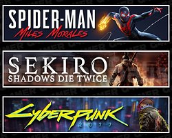 Spider Man Miles + Sekiro + Cyberpunk 2077