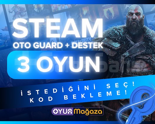 İSTEDİĞİNİZ 3 OYUN + OTO GUARD + GARANTİ