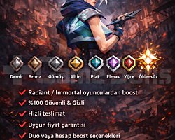 HIZLI VE GÜVENLİ VALORANT BOOST | RADIANT EKİP