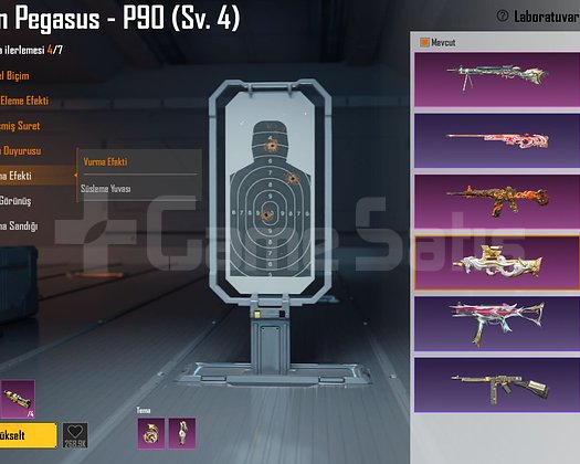 KIZIL GÖKBIÇAĞI M4 6 SEVİYE P90 4 SEVİYE SİLAH HSB