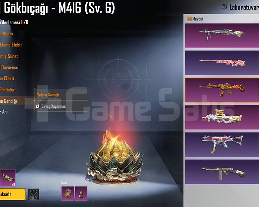 KIZIL GÖKBIÇAĞI M4 6 SEVİYE P90 4 SEVİYE SİLAH HSB
