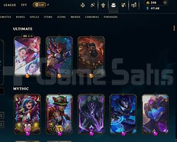 EUW 654 Kostüm Full şampiyon 80 WR Plat4 Hesap