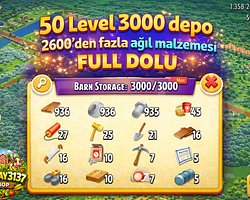 50 LEVEL 3000 DEPO FULL AĞIL DOLU HESAP