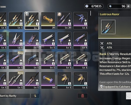 UL 8 Cartethyia+3x Lustrous Razor Starter