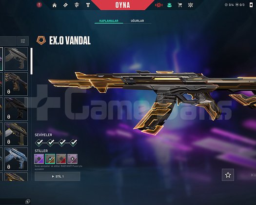 MAİLLİ TR EXO VANDAL ASİL KARAMBİT GOLD HESAP