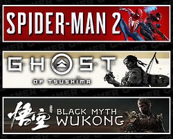 Spider-Man 2 + Tsushima + Black Myth Wukong