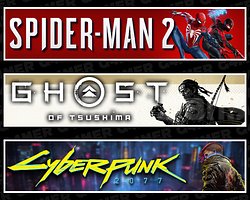 Spider-Man 2 + Tsushima + Cyberpunk 2077