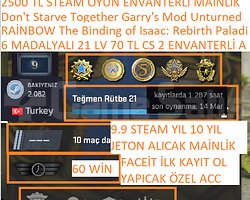 6 MADALYALI 21 LV FACEİT RAİNBOW The Binding of Is