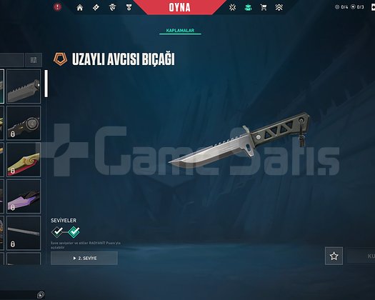 YAĞMACI VANDAL UZAYLI AVISI BIÇAK UNRANKED HESAP