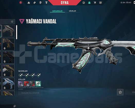 YAĞMACI VANDAL UZAYLI AVISI BIÇAK UNRANKED HESAP