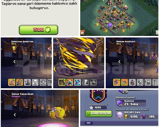 TH18COC |  247 LEVEL | HEROLAR HARİÇ MAX KÖY