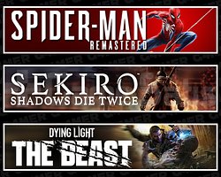 SpiderMan RE + Sekiro + Dying Light The Beast