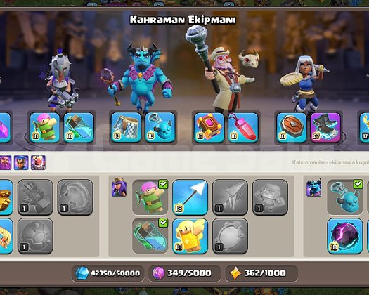Clash of Clans TH18 FULL+ GELİŞMİŞ HESAP