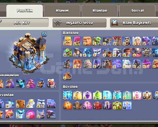 Clash of Clans TH18 FULL+ GELİŞMİŞ HESAP