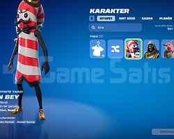 Fortnite Araba desenli hesap