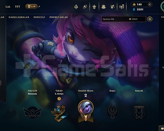 LOL Eski ve Değerli kostümlü hesap ACİİL SATILIK