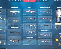 164 LVL GOLD 1 BOL SKİNLİ SATILIK VALORANT HESAP