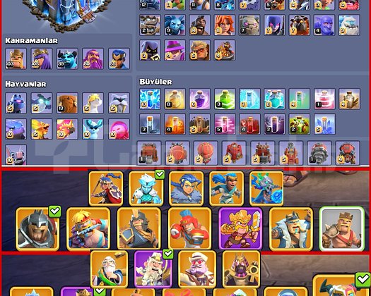 MAX EKİPMAN!! ÜCRETSİZ İSİM!! TH18 MAX HESAP