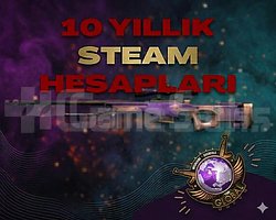 En az 10 Yıllık Steam Hesaplar