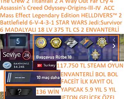 6 MADALYALI 18 LV FACEİT Battlefield 6-V-4-3-1 STA