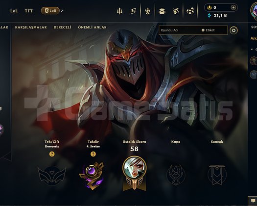 30 LVL BOL KOSTÜMLÜ UNRANKED HESAP HANDMADE!