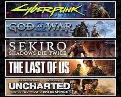 Cyberpunk + Ragnarök + Sekiro + TLOU1 + Uncharted