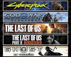 Cyberpunk + Ragnarök + TLOU1 + TLOU2 + Tsushima