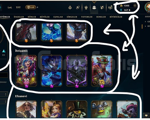 412 LEVEL / 287 SKİN / FUL HERO +1.3K RP +MAİL