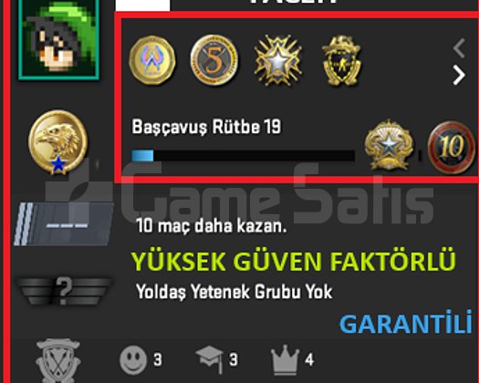 ANINDA TESLİM | 6 MADALYA | 380 SAAT | FACEIT