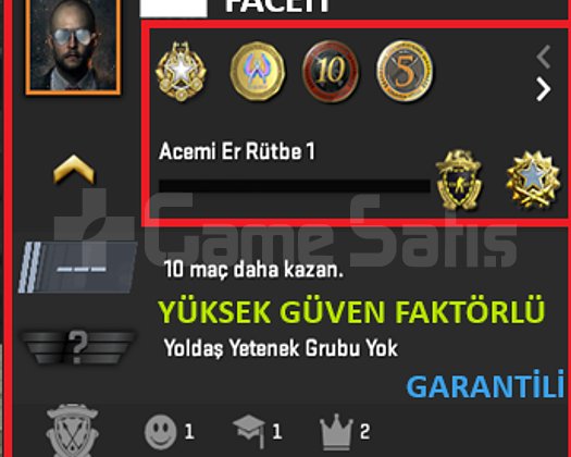 ANINDA TESLİM | 6 MADALYA | 488 SAAT | FACEIT