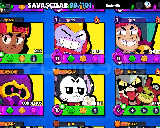43k kupa  99 karakter  263 kostüm