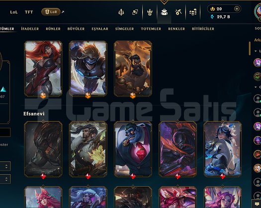 EUW 186 LEVEL MAİLLİ 131 SKİNLİ FRESH HESAP!!!