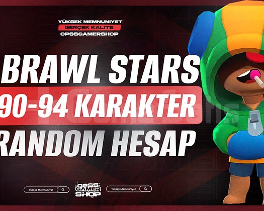 Mail Değişen 90-94 Karakter Brawl Stars Hesap