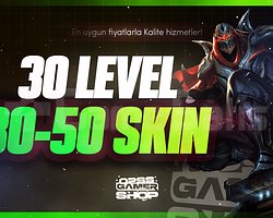 Mail Değişen 30 Level | 30-50 Skin LoL Random