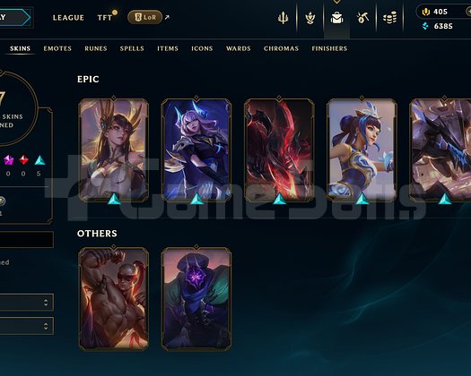 EUW Unranked | 7 Kostüm - 405 Rp | LoL Hesap
