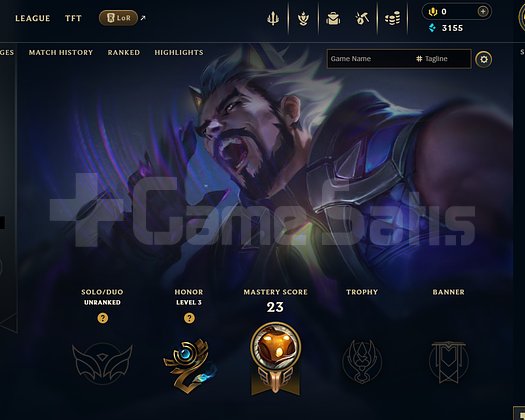 EUW Unranked | 7 Kostüm - 40 Hero | LoL Hesap