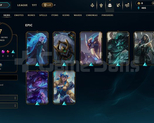 EUW Unranked | 7 Kostüm - 35 Hero | LoL Hesap