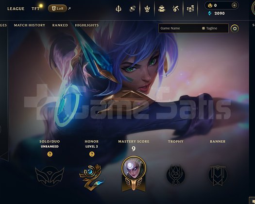 EUW Unranked | 2 Kostüm - 33 Hero | LoL Hesap