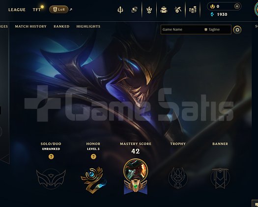 EUW Unranked | 3 Kostüm - 26 Hero | LoL Hesap